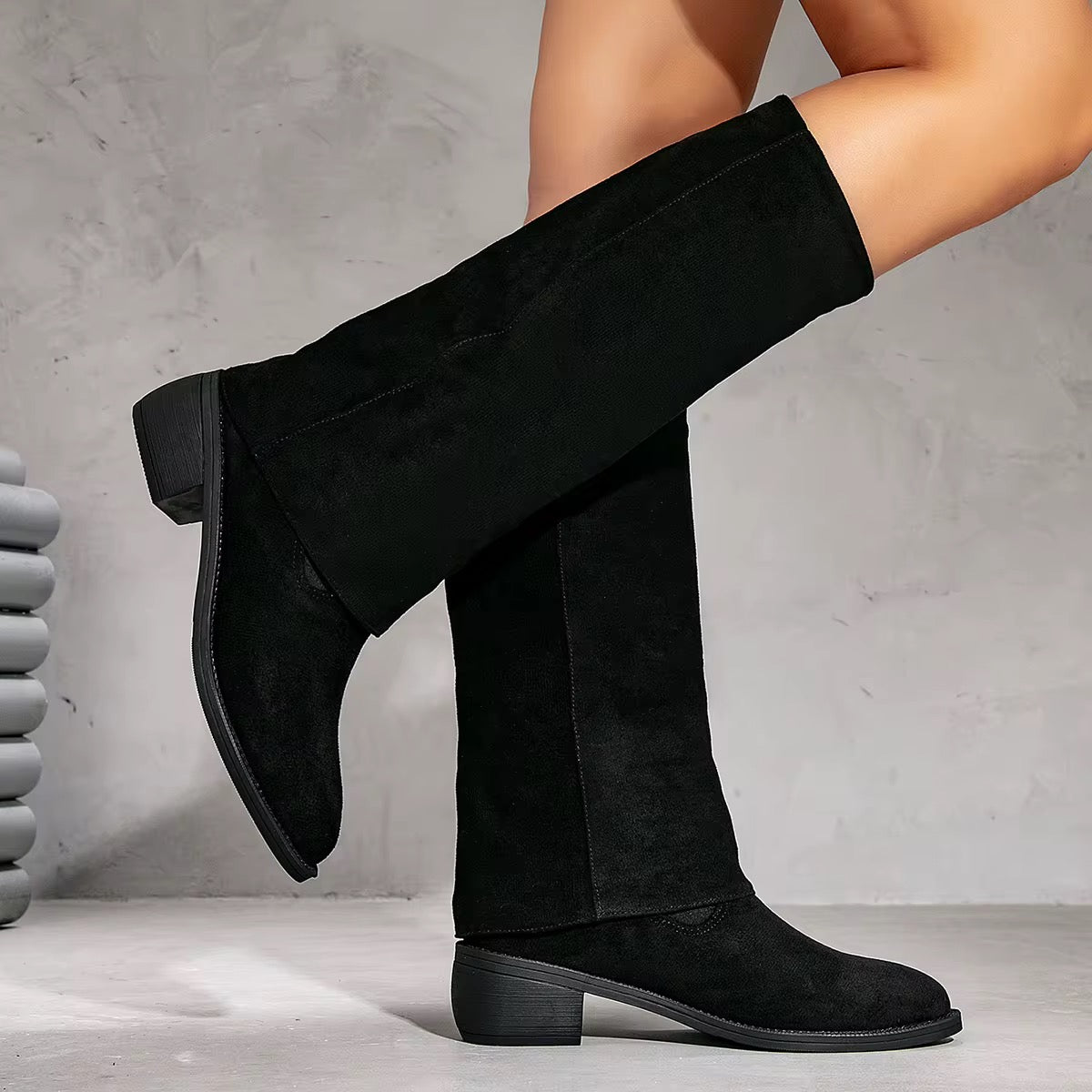 Wide Shaft Dress Boots