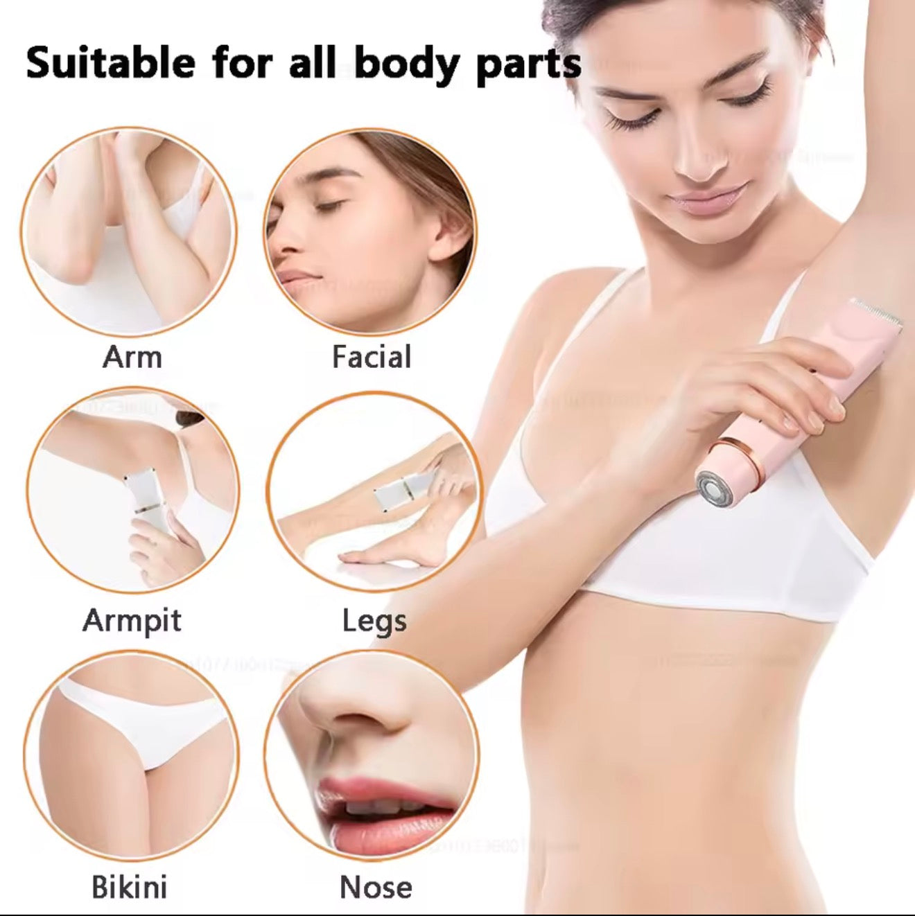 Electric Shaver for Woman Double Head